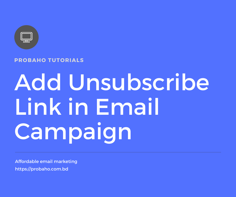 how to add unsubscribe link in email template